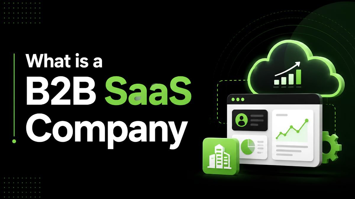 What is B2B SaaS company written with cloud-based business software and analytics dashboard